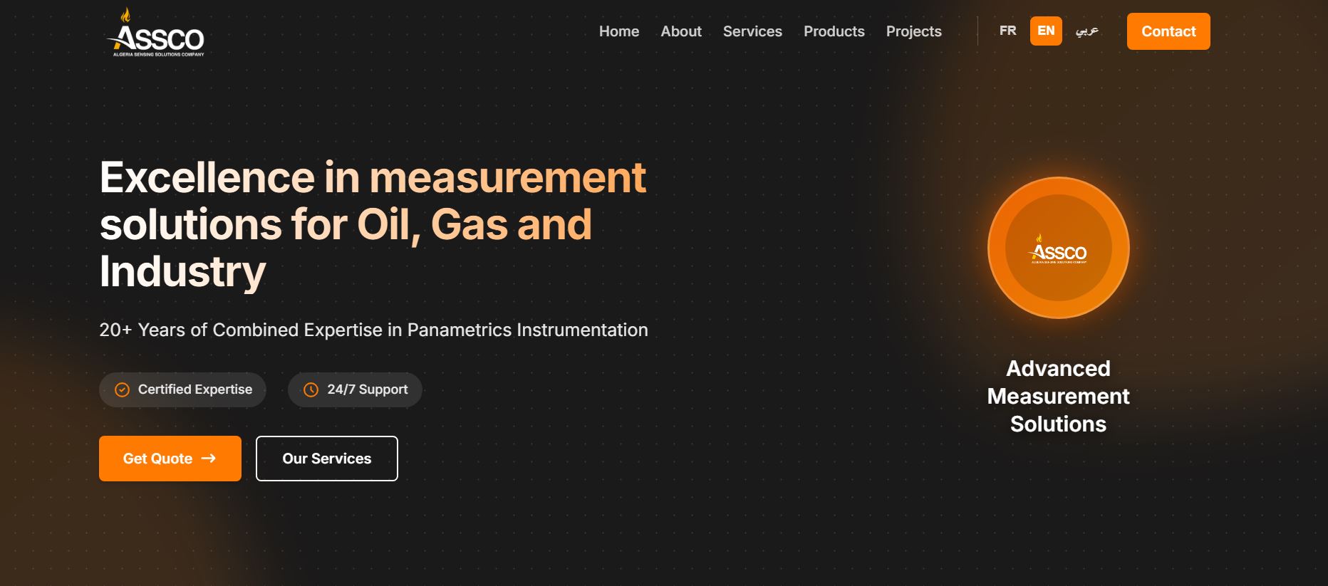 ASSCO — Industrial Sensing Solutions — preview screenshot