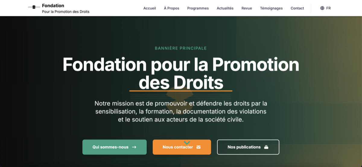 FPRA - Fondation pour la Promotion des Droits — preview screenshot