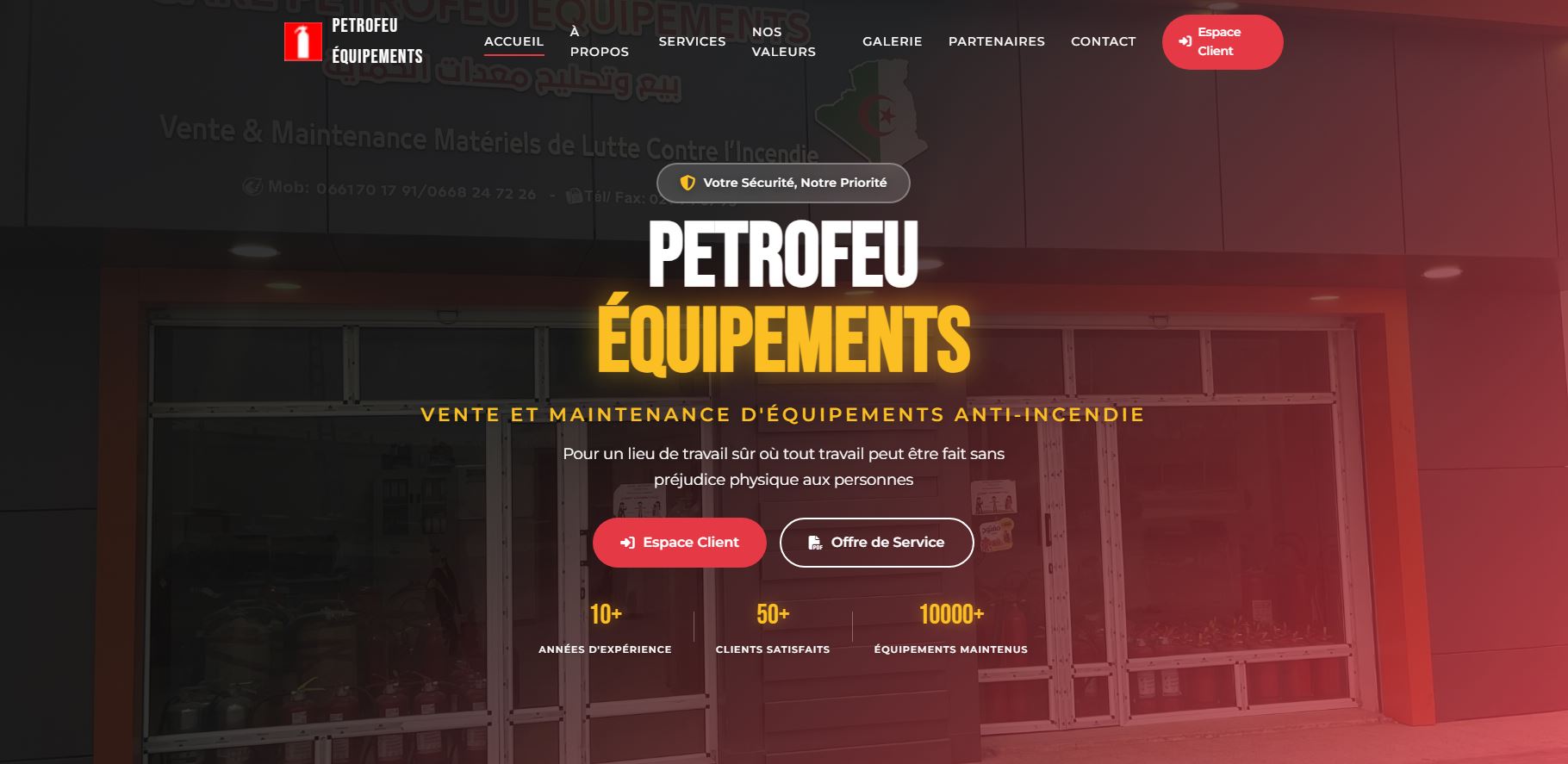 PETROFEU ÉQUIPEMENTS - Corporate Website — preview screenshot